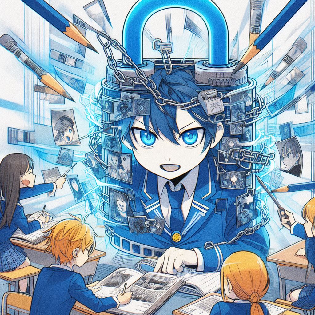 blue lock colored manga panels